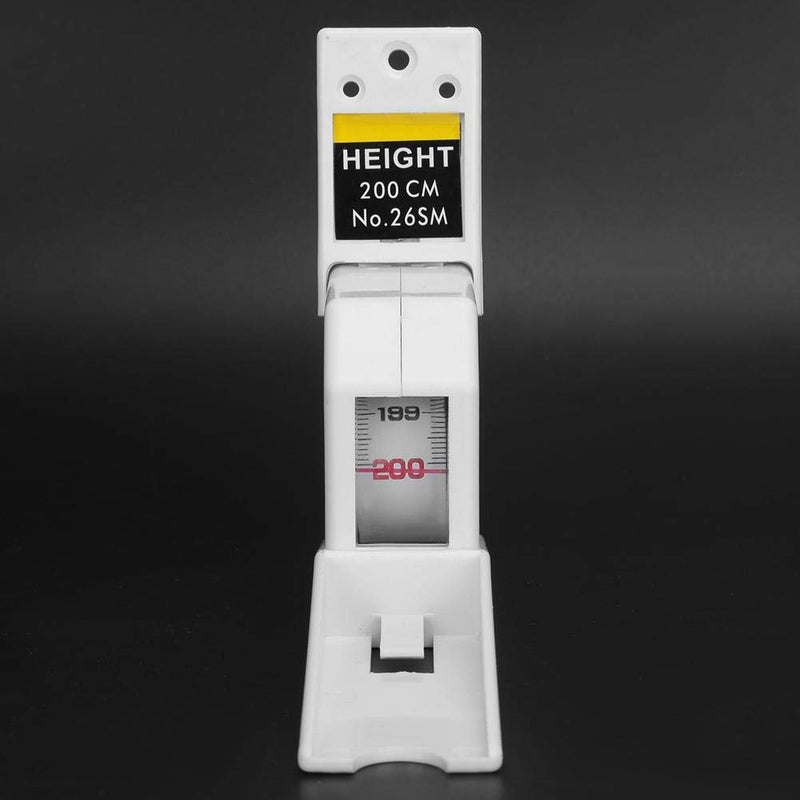 Hilitand Height Measuring Tape, 2 Meters Retractable Adult Child Height Tool Ruler Metal Measuring Tool for Height Measurement(White) - Image 4